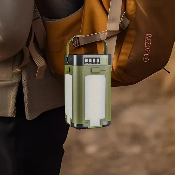 פנס סולארי מתקפל של סולאטנט לשימוש חיצוני וחירום עם שישה מצבים