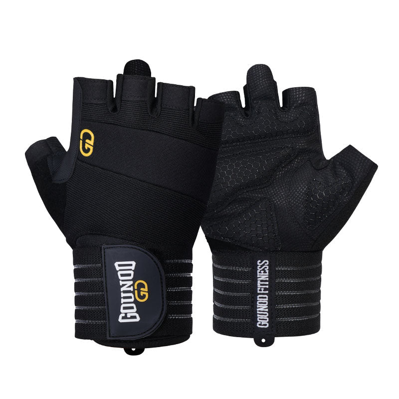 Breathable Non Slip Grip Fitness Gloves With Wrist Support For Athletes By GripForge