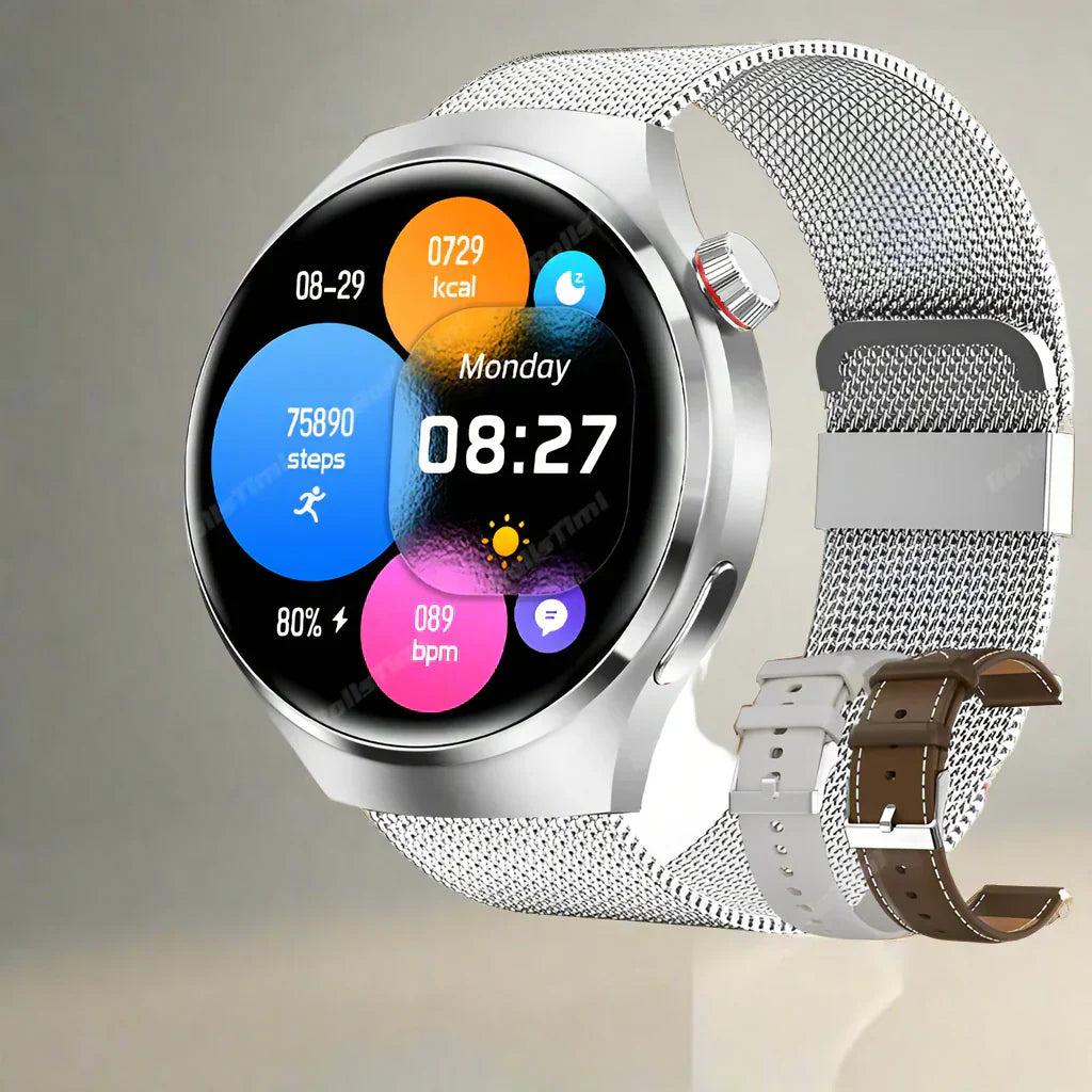 Ares Pro 2024 Smartwatch – NFC, Sundhedsovervågning, GPS og Bluetooth-opkald