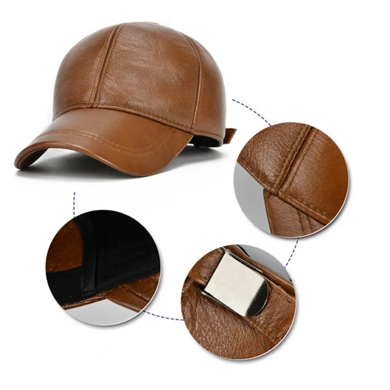 Cappello di pelle di lusso