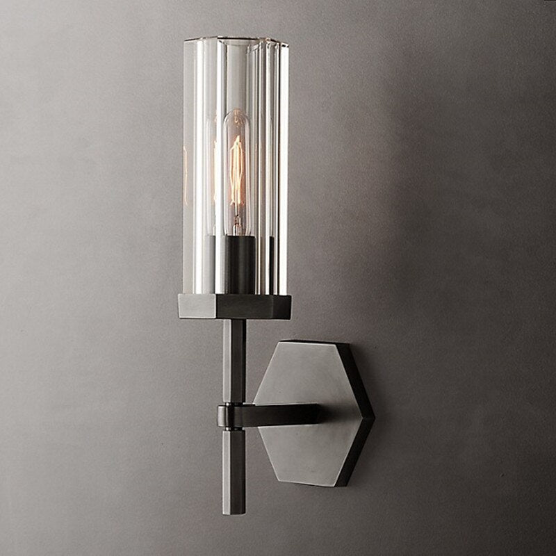 AI Lerb - Apliques de pared de lujo americano con pantallas de cristal LED