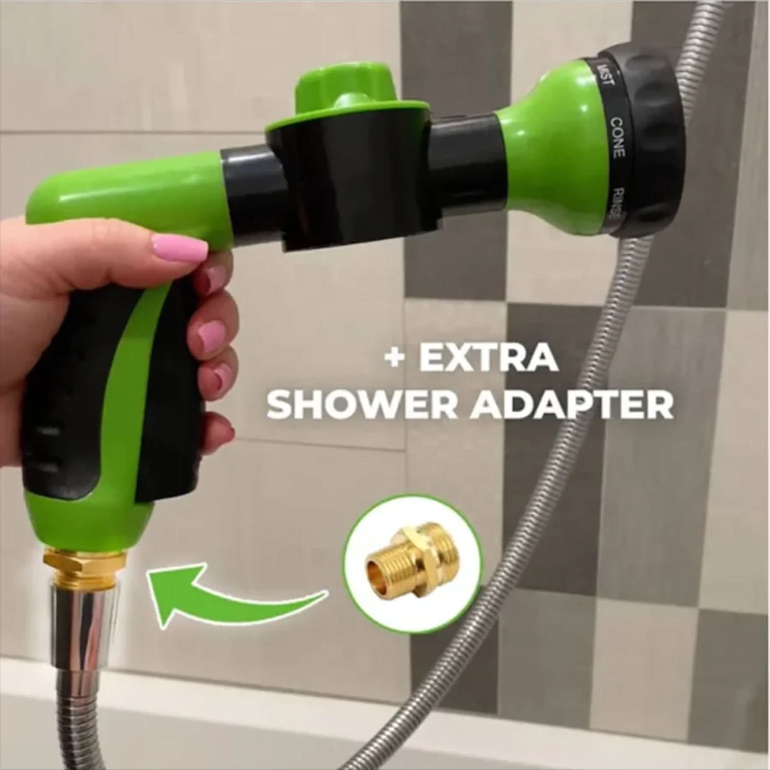 WhiskerWave 360 Dyrebad Spray til Hunde Nem og Grundig Rengøring Rundt Om