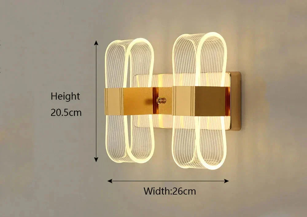 LumaNova Aluminium LED vegglamper moderne glød-kolleksjon