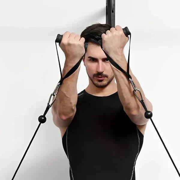 حبل سحب MUSCLENEST مصنوع من النايلون لتدريب الظهر والعضلة ذات الرأسين