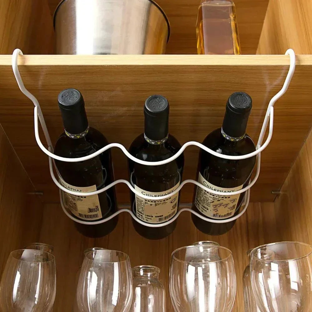 Organizador Rodante FlexShelf para Botellas, Ahorro de Espacio en Refrigerador y Cocina, Avance Automático