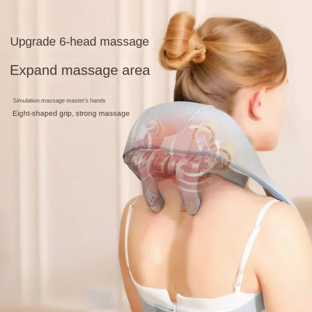 Aurora Elektrisk Shiatsu Nakke- og Trapeziusmassasjeapparat for Dyptrykk