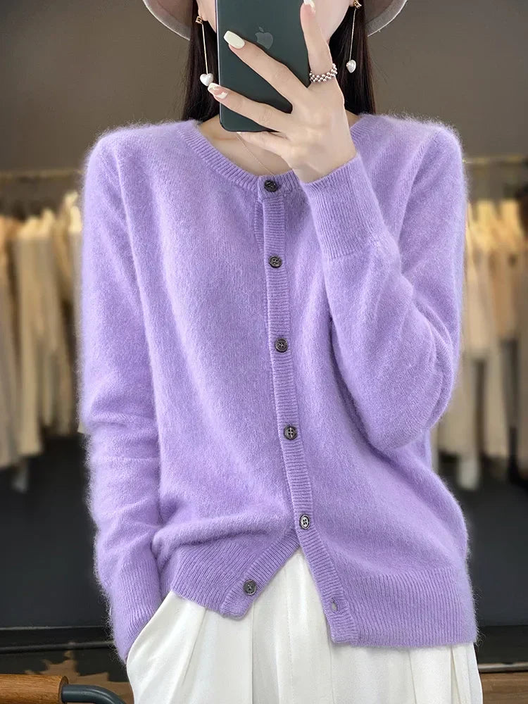 Celine: Trøje/Cardigan Super Varm | Ren 100% Cashmere Trøje
