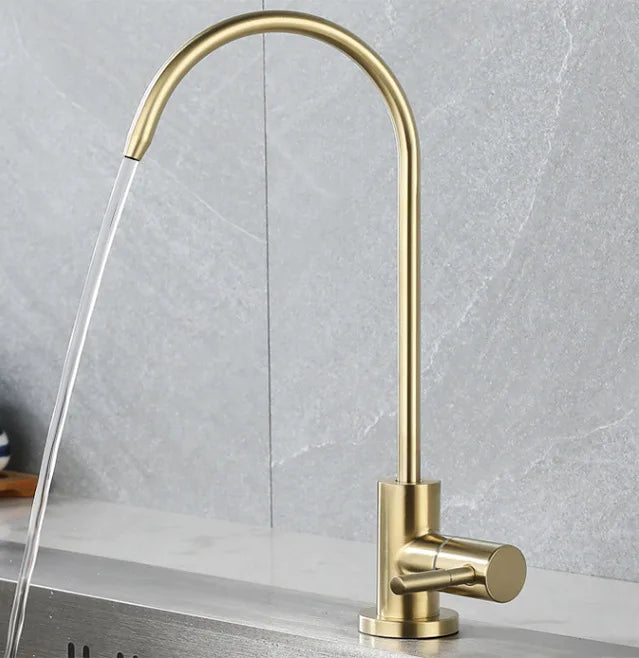 Vodovodní baterie s filtrem AquaFlow 304 z nerezové oceli, otočná