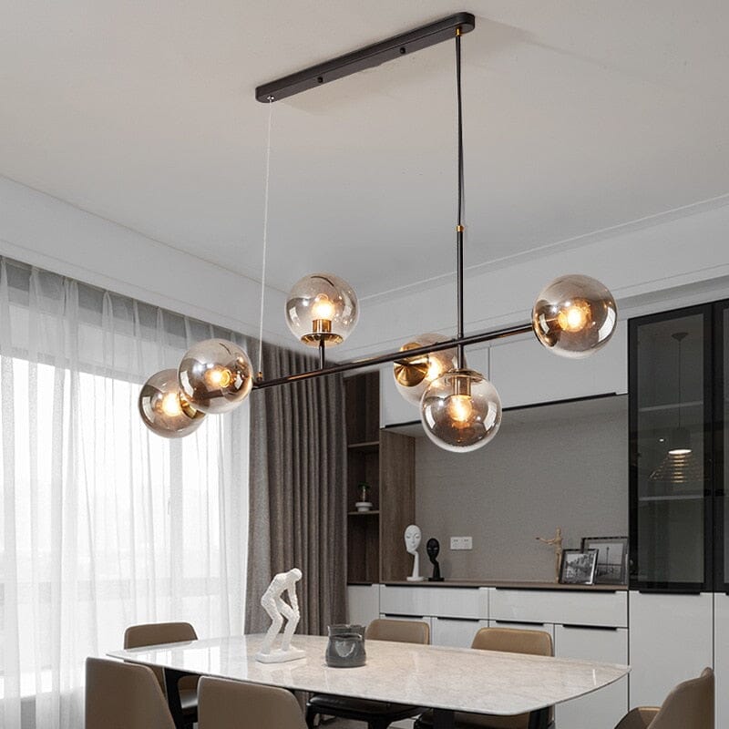 Astraeon Aluminium Glazen Kroonluchter In Gouden Of Zwarte Afwerking Voor Moderne Kamers