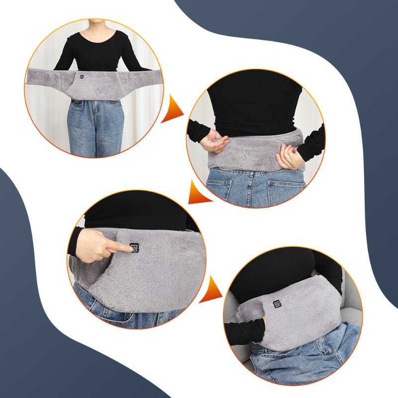 Ceinture Chauffante Électrique CozyWisp 2-en-1 Chauffe-Mains et Taille pour Temps Froid