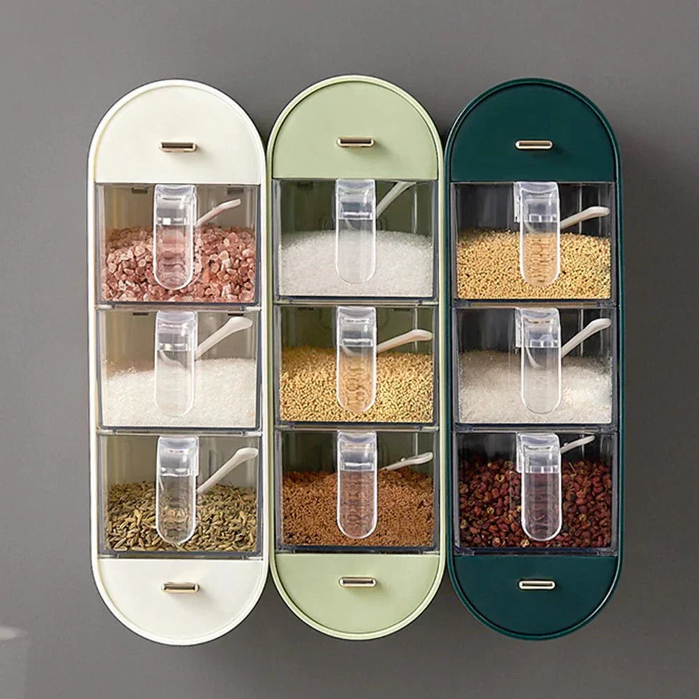 WALLSPICE Krydderi Organizer med Fem Rum Uden Borning