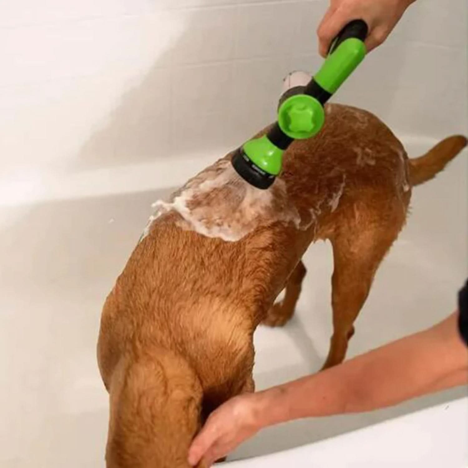 WhiskerWave 360 Dyrebad Spray til Hunde Nem og Grundig Rengøring Rundt Om
