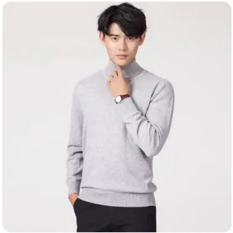 Elliot Cashmere Turtleneck Sweater – Luxury Warmth for Men | Autumn & Winter 2023