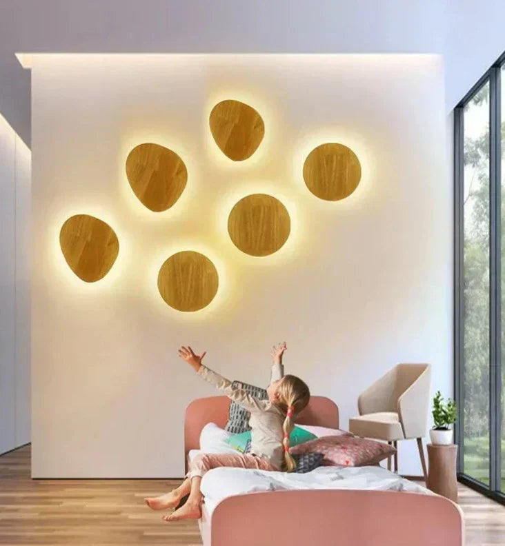 Brielle | Moderne Tre Vegglampe for Varmt Naturlig Lys