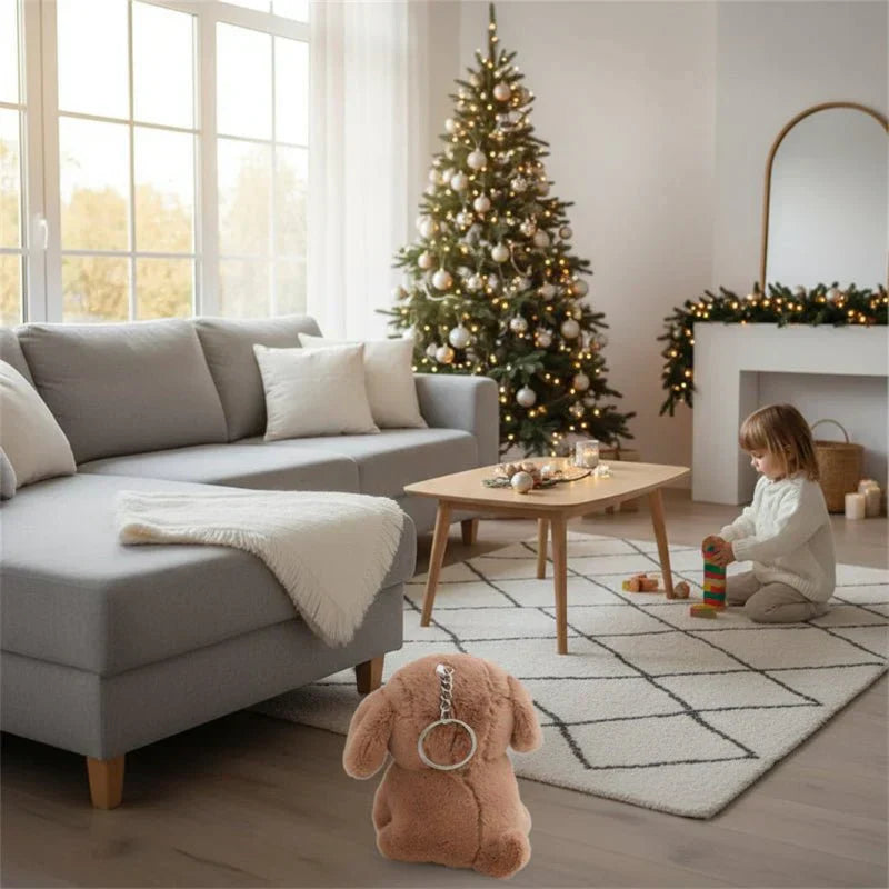 Pluszowy mały piesek CloverPup z zawieszką 12 cm Pomysł na prezent do torebek
