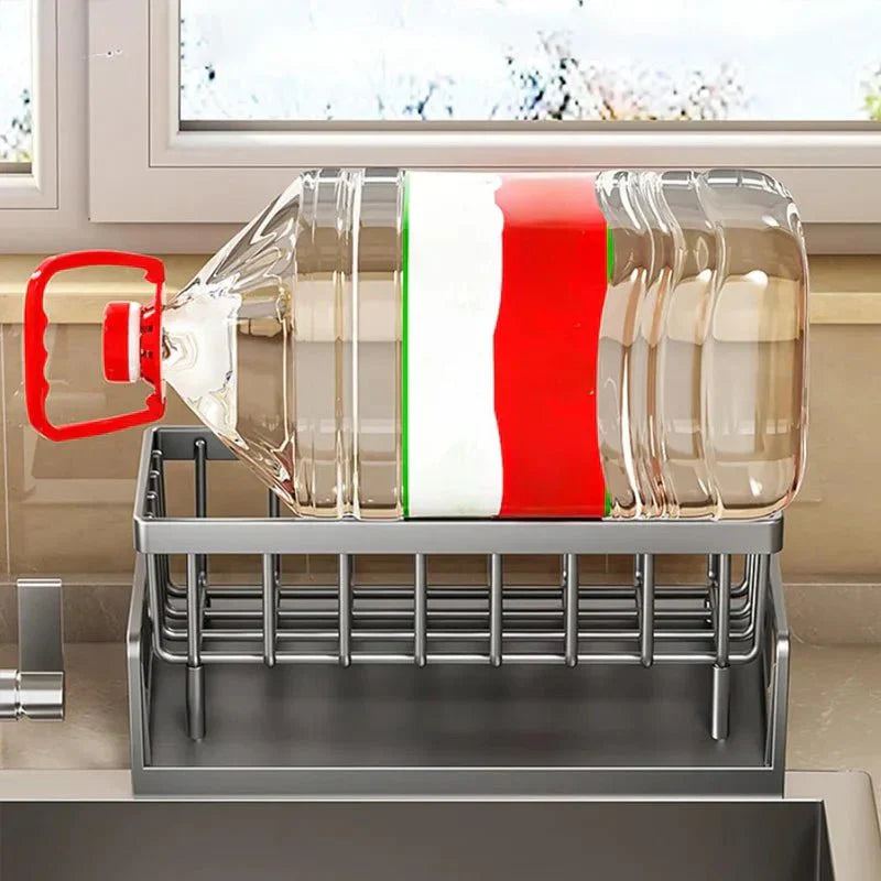 CLEANSINK Sink Organizer With Drainage And Metal Frame