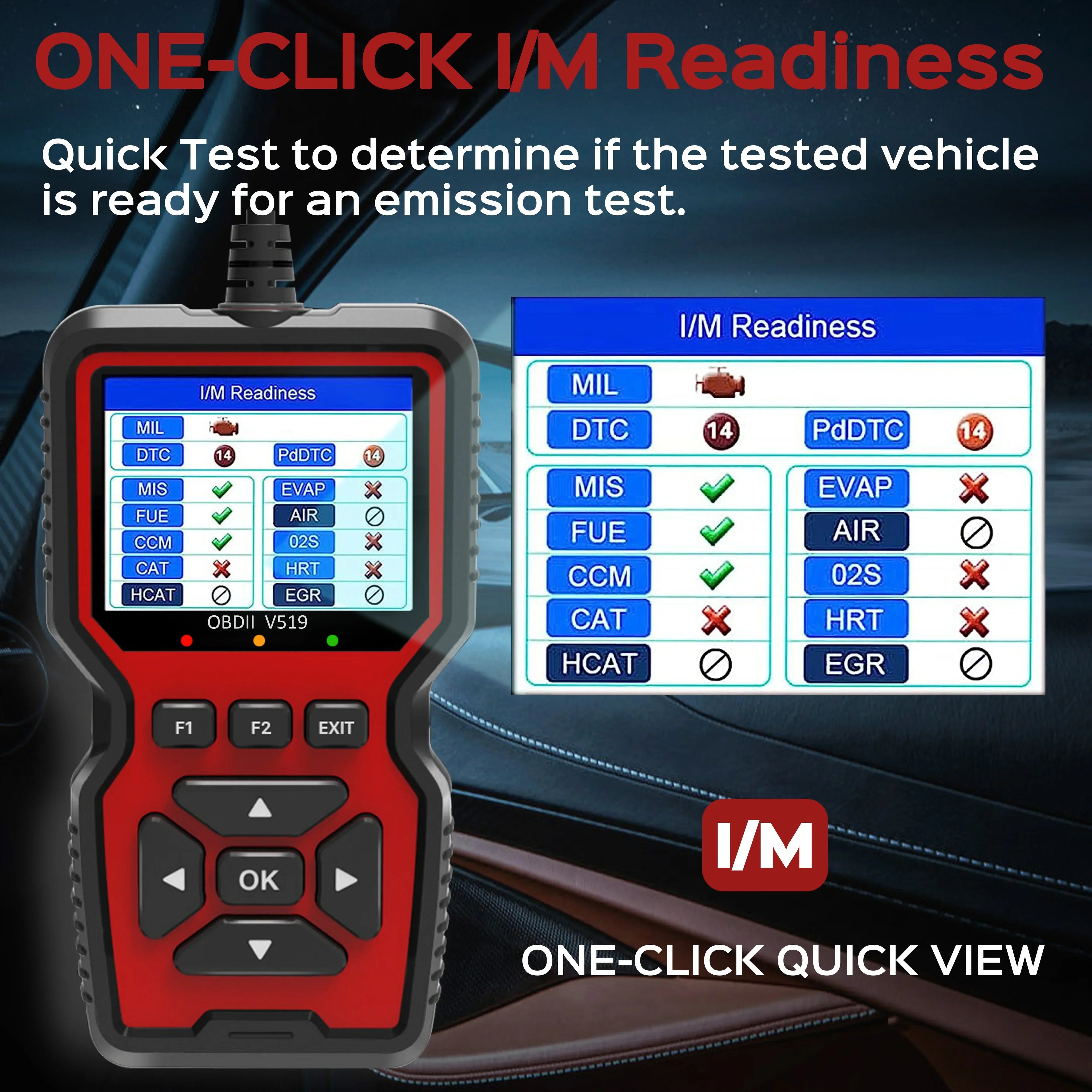 OBD2-skanneri reaaliaikaisella datalla – Ammattimainen OBDII-vianlukija moottorin vikavaloa, auto- ja kuorma-automittauksia varten