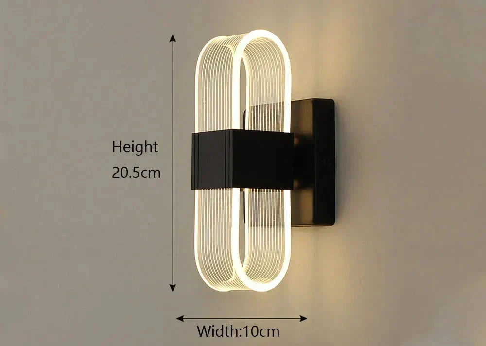 LumaNova Aluminium LED vegglamper moderne glød-kolleksjon