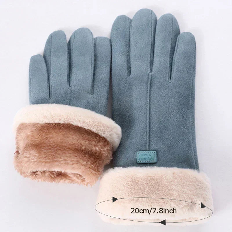 Klassische Fleece-Winterhandschuhe