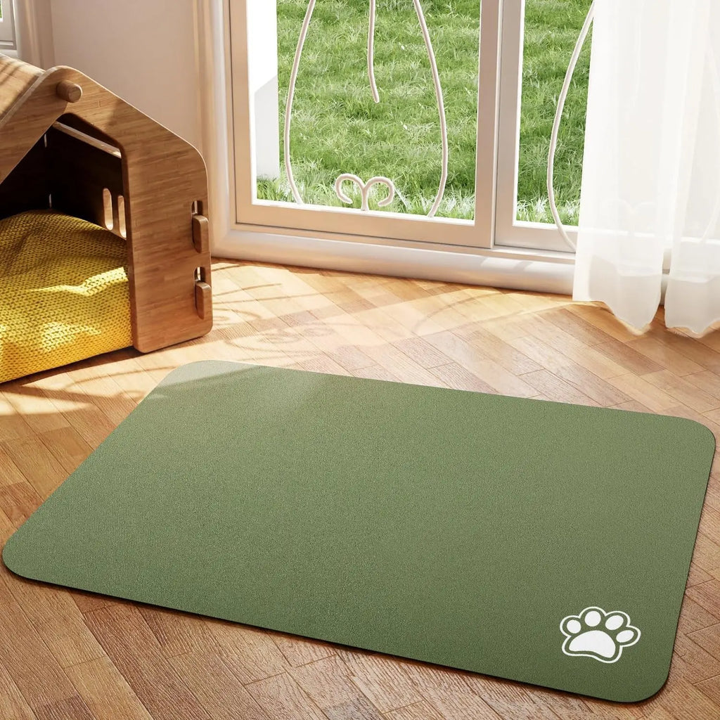 SafePaws Non-Slip Pet Food Mat For Easy Cleaning Daily Use