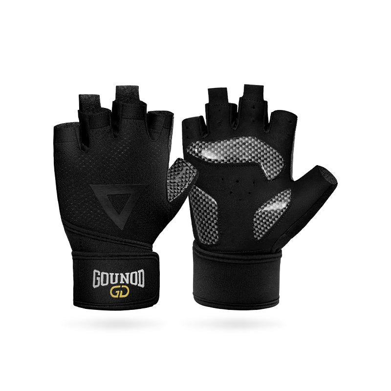Breathable Non Slip Grip Fitness Gloves With Wrist Support For Athletes By GripForge