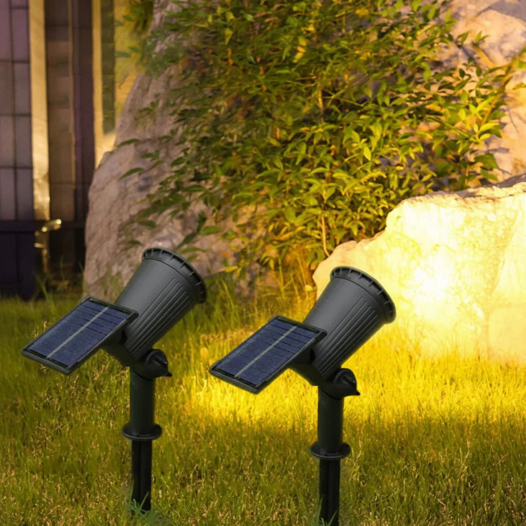 LUMIBLAZE Solcelledrevet LED-spot til have og udendørsområder