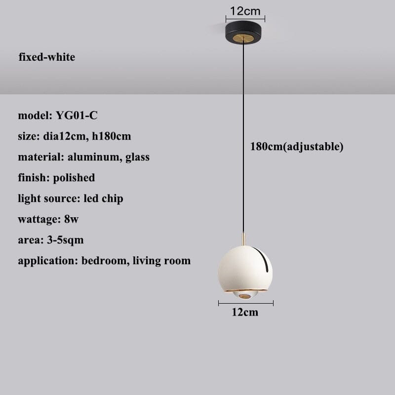 AstraLume Regulowana Kątowo Lampa Wisząca LED ściemnialna