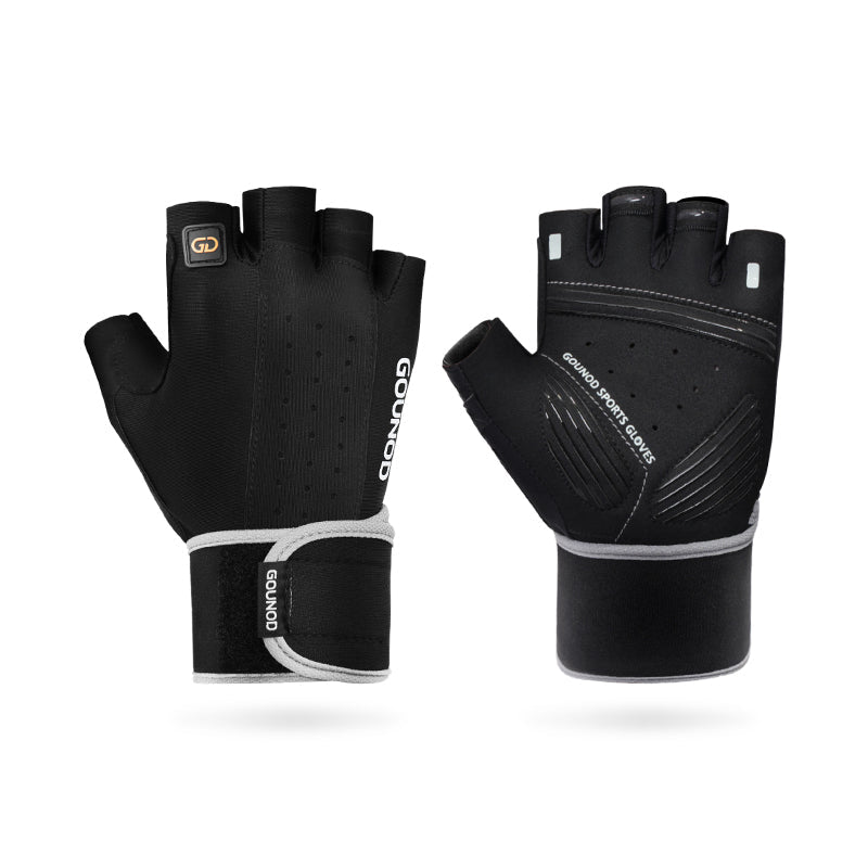 Breathable Non Slip Grip Fitness Gloves With Wrist Support For Athletes By GripForge
