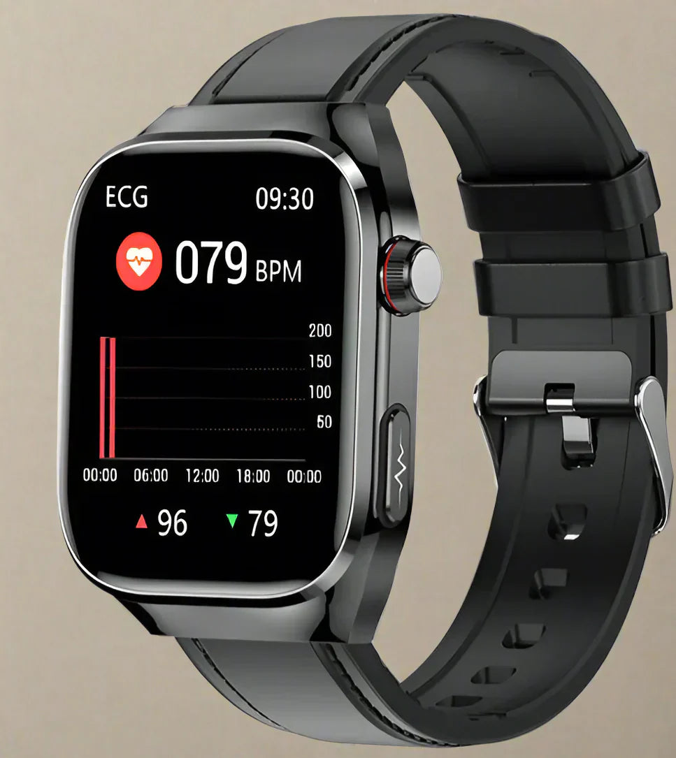 Maxwell Health Smartwatch – Blodsukker, Urinsyre, EKG+PPG og Bluetooth-opkald