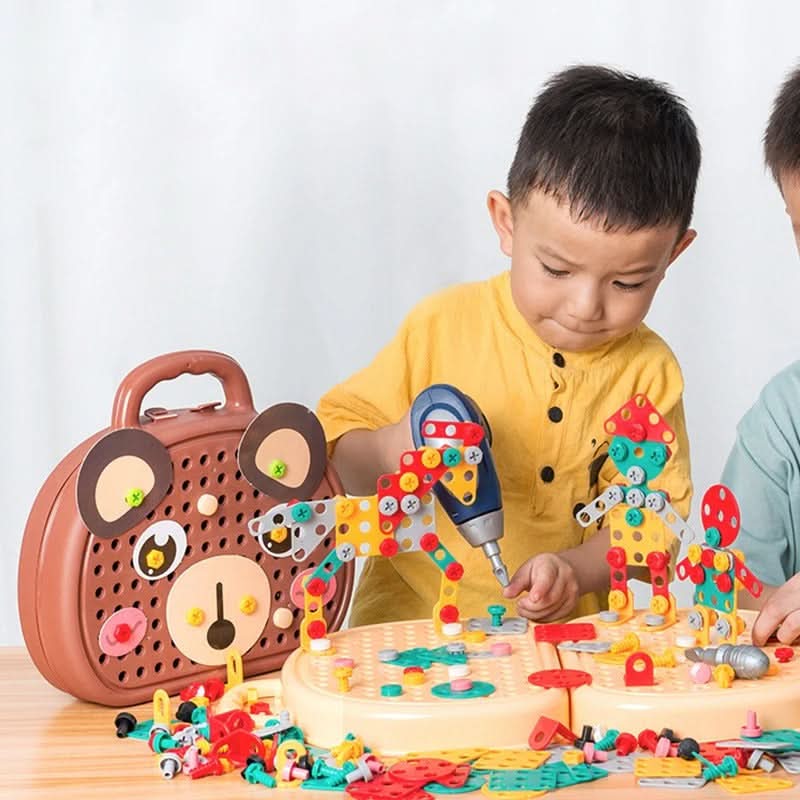 BrightNest Montessori Aufbewahrungsbox für Kinder Kreatives Lernen und Spielen