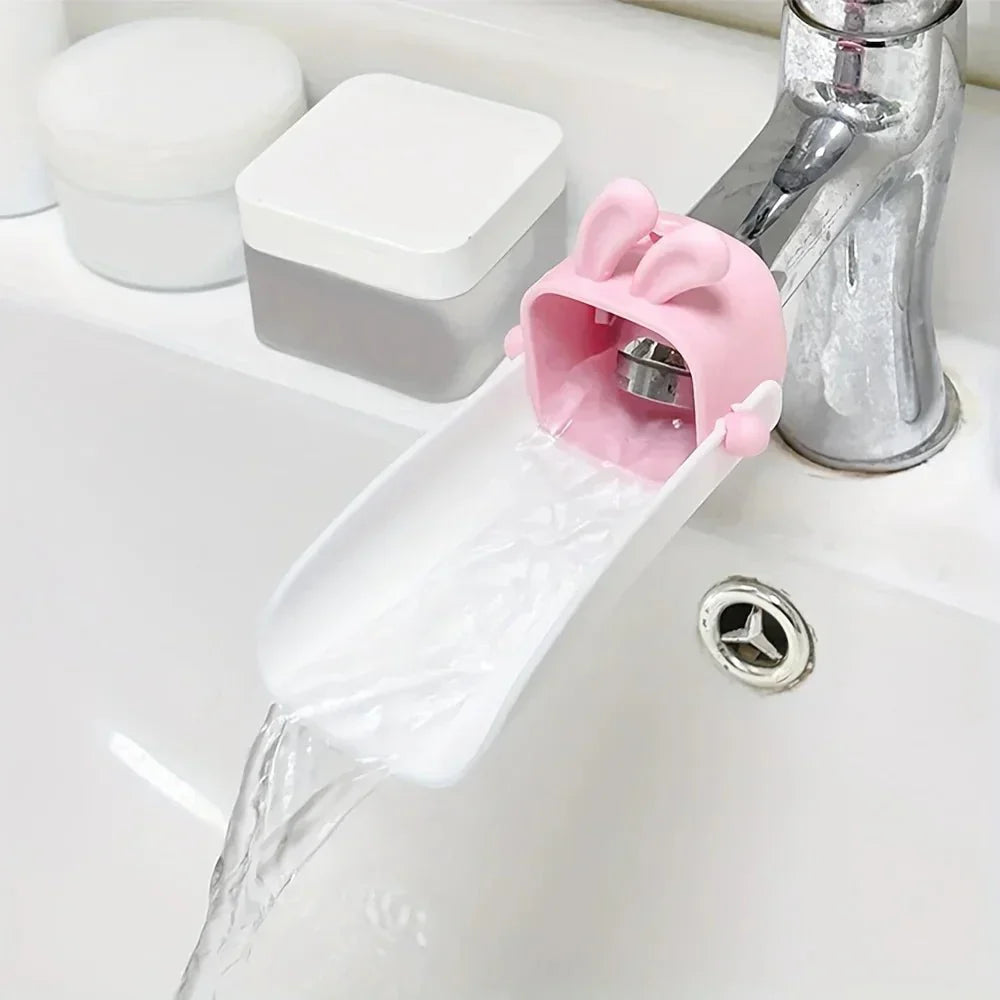 BUNNORA Kids Faucet Extender With Cartoon Splash Guard