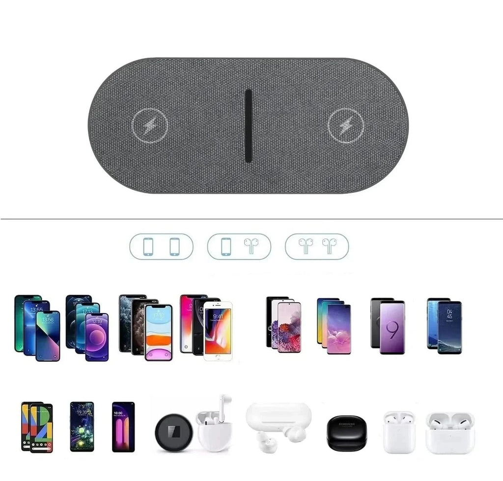 תחנת טעינה אלחוטית 40W ל-iPhone, AirPods וסמסונג עם טעינה מהירה במיוחד