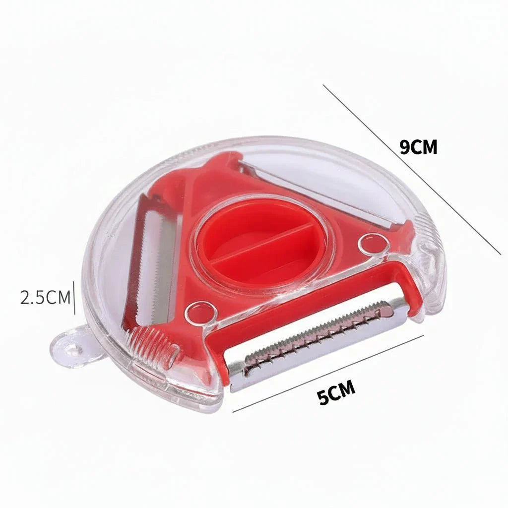 Peelpro קולפן מטבח 3 ב-1 עם להבים מפלדת אל חלד ומסיר עיניים