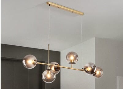Astraeon Aluminium Glazen Kroonluchter In Gouden Of Zwarte Afwerking Voor Moderne Kamers