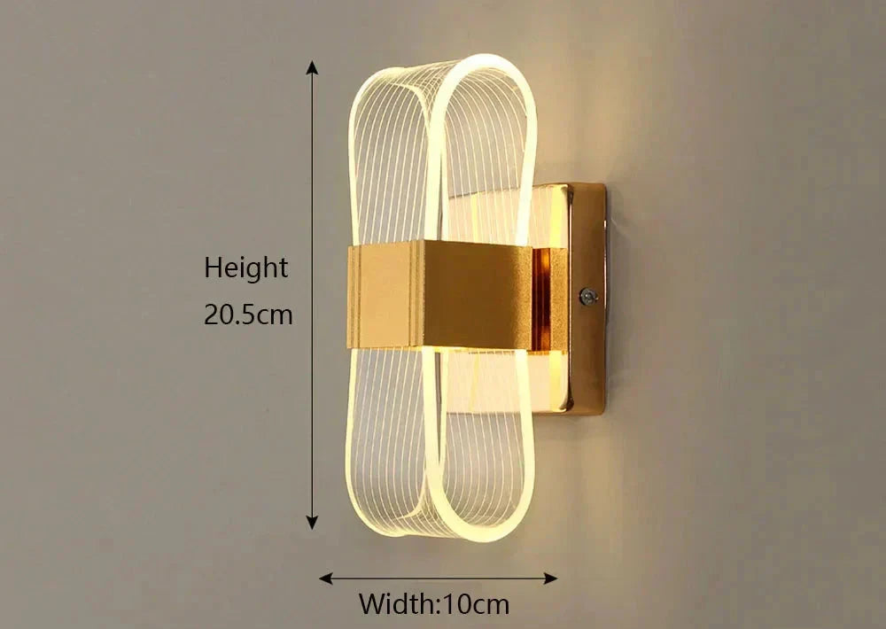 LumaNova Aluminium LED vegglamper moderne glød-kolleksjon