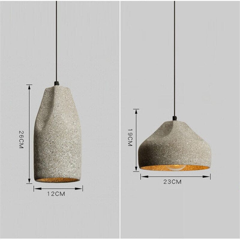 Asteri Terrazzo Betong Lysekrone i industriell stil