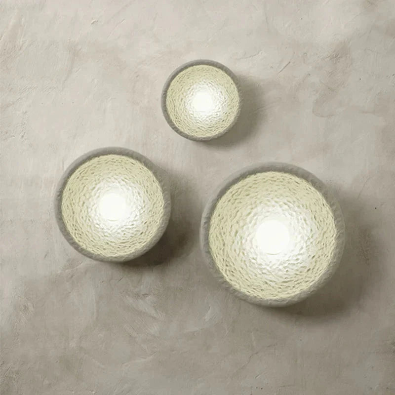 Aurelo resin vegglampe-serie med integrert LED-lyskilde