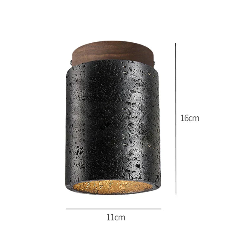 Aurora marmor- og tre LED-lampe overflatemontert lys fra Vrimlie
