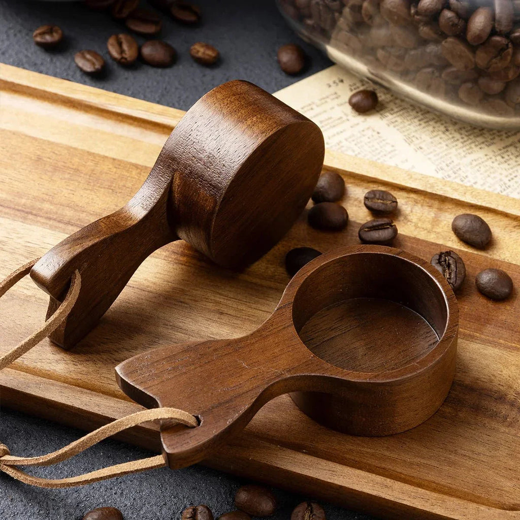 Aromora Træ Køkkenske til Måling af Kaffebønner