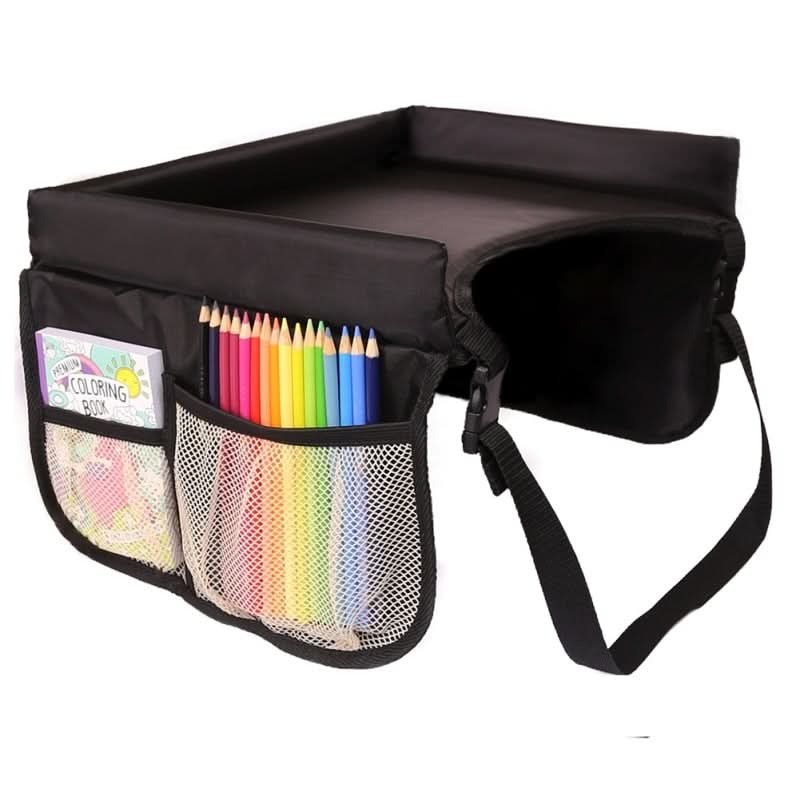 VoyageMate Kids Travel Tray for Snacks and Games, Stable Car Companion