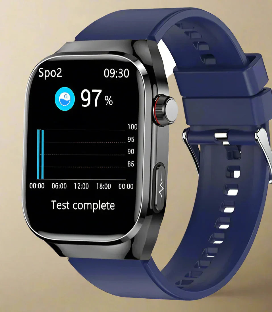 Maxwell Health Smartwatch – Blodsukker, Urinsyre, EKG+PPG og Bluetooth-opkald