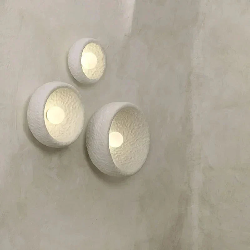Aurelo resin vegglampe-serie med integrert LED-lyskilde