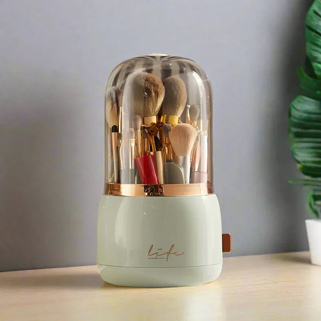 LuxeGlow Makeup Organizer med skuffer og låg