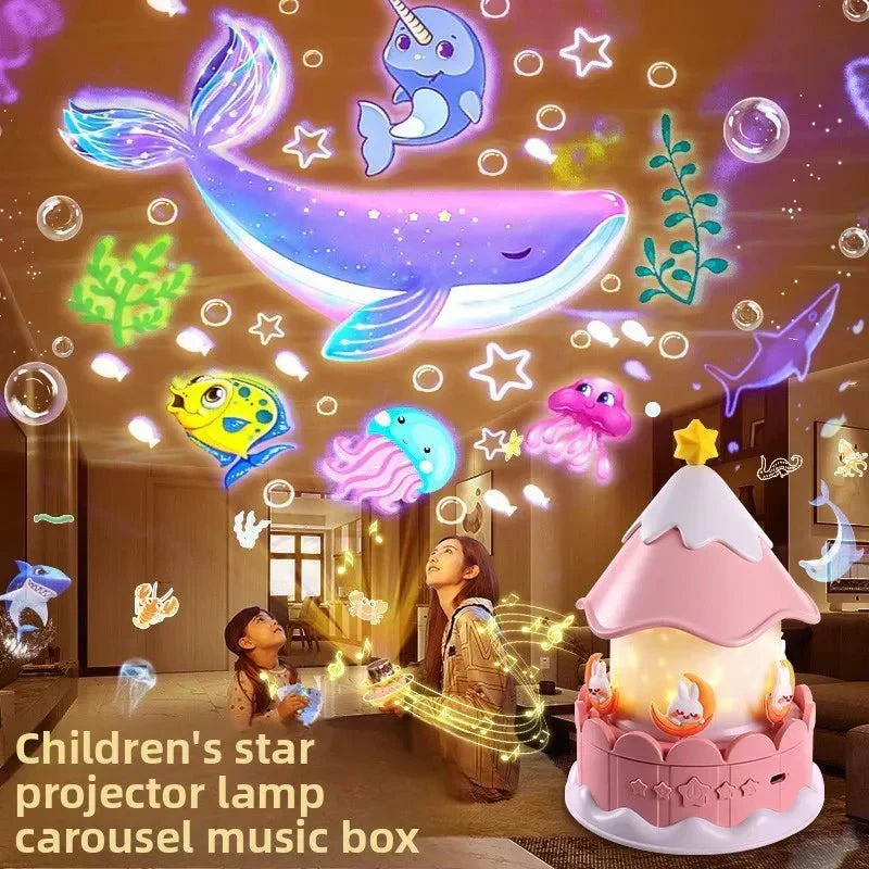 StellarGlow Musical Star Projector With 12 Enchanting Themes For Kids