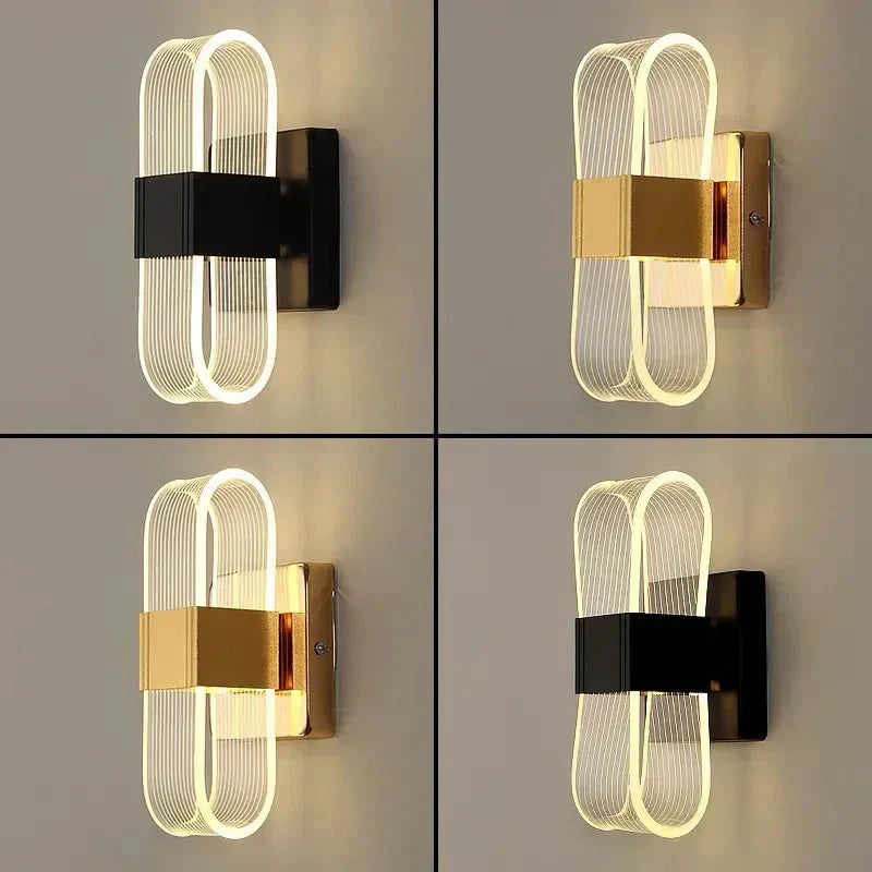 LumaNova Aluminium LED vegglamper moderne glød-kolleksjon