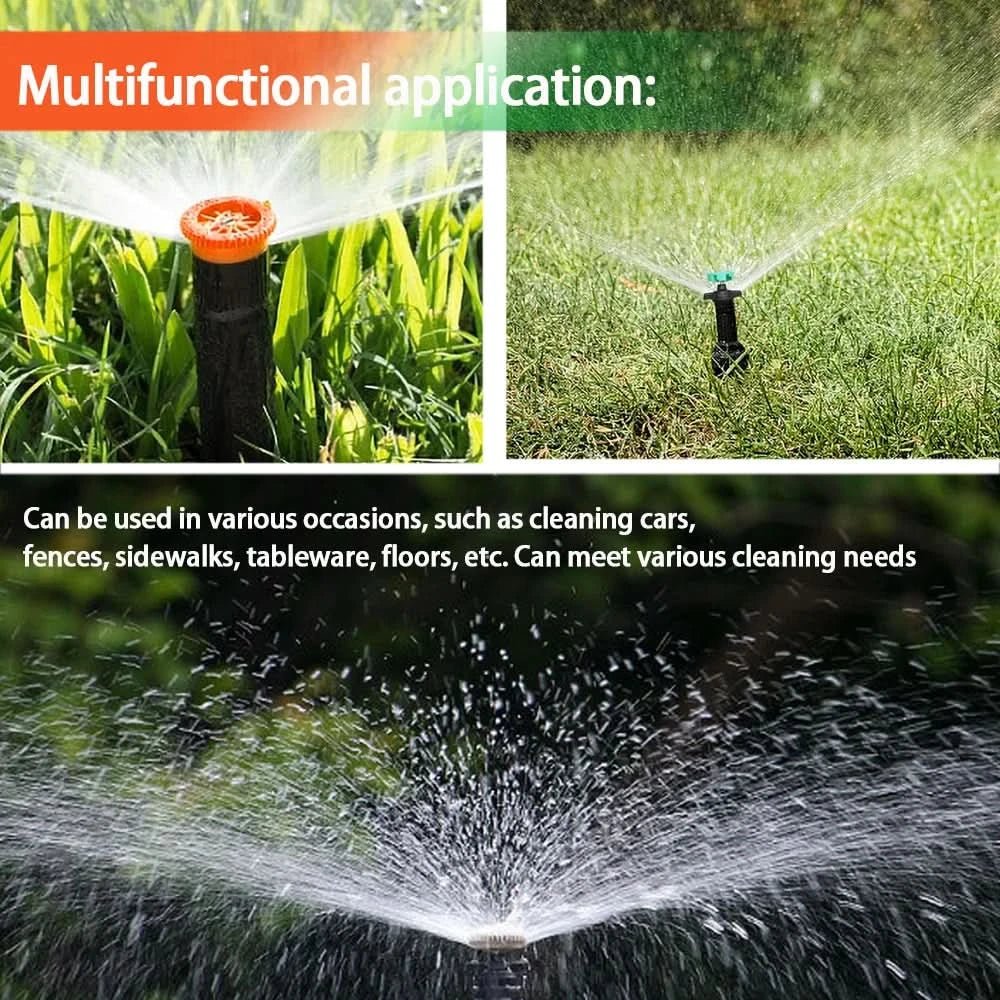 AeroFlow 360 Degree Sprinkler Head Rotating For Home Gardeners With Even Watering