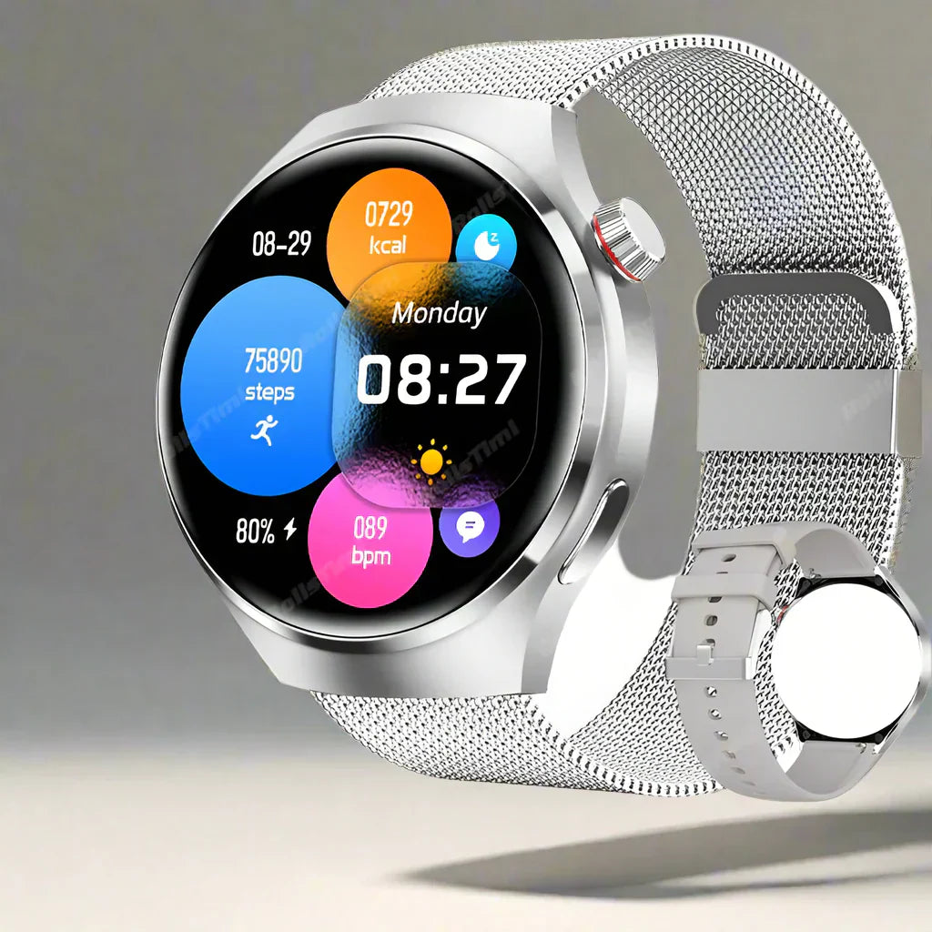 Ares Pro 2024 Smartwatch – NFC, Sundhedsovervågning, GPS og Bluetooth-opkald