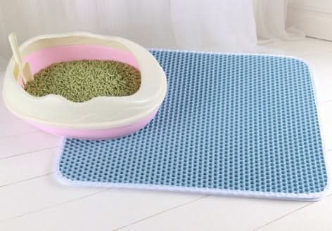 Tapete Antiderrapante PawsGuard para Bandeja de Areia Mantém os Pisos Limpos para Donos de Gatos