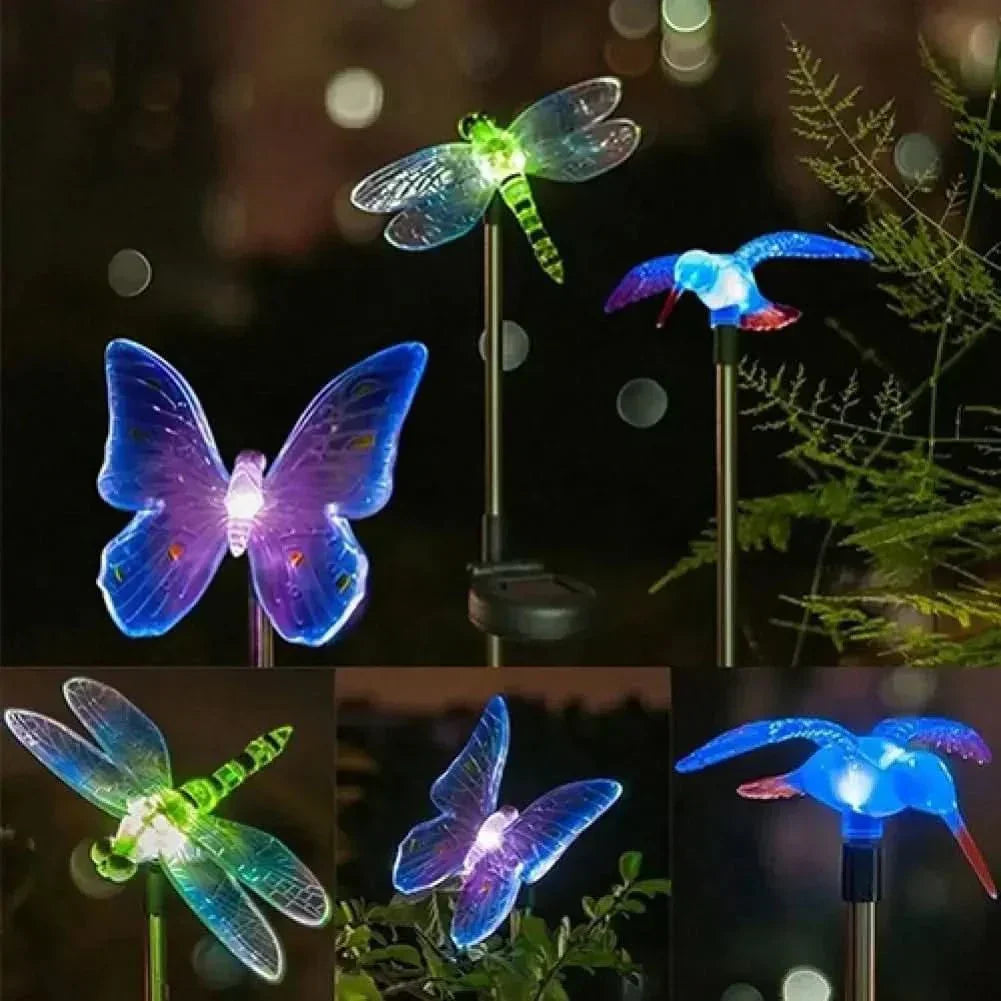 AuroraLeaf Sommerfugl LED hage lampe Magisk utendørsbelysning for hageentusiaster