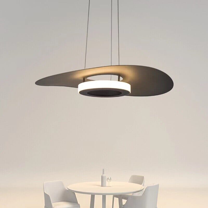 NovaLume LED Rund Aluminium Pendellampe med glasskjerm